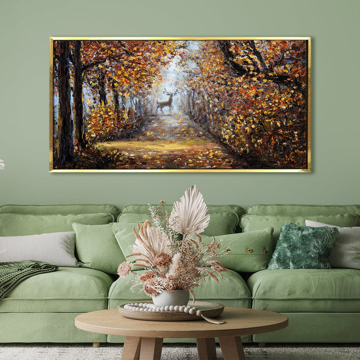 Amazing Wildlife Wall Art. Large Canvas Framed Digital Reprints of Jungle, Wildlife, Animals and Birds. Ready To Hang. Size: 24 Inch x 48 Inch (WBWA39)