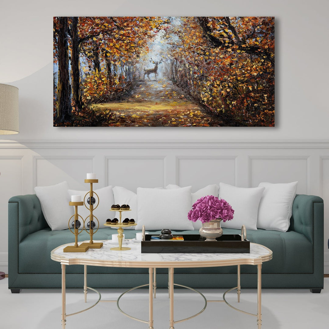 Amazing Wildlife Wall Art. Large Canvas Framed Digital Reprints of Jungle, Wildlife, Animals and Birds. Ready To Hang. Size: 24 Inch x 48 Inch (WBWA39)