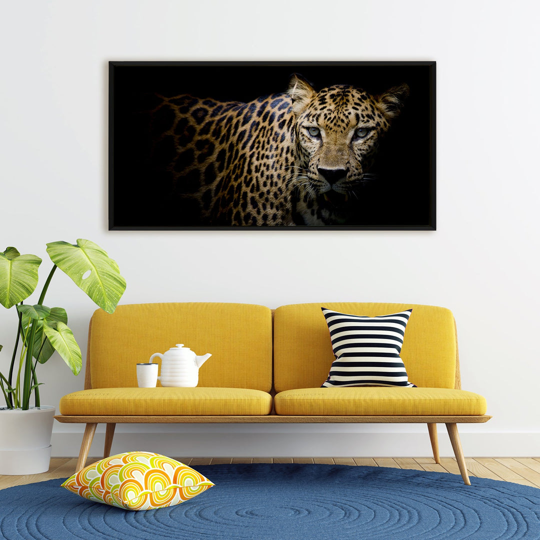 Amazing Wildlife Wall Art. Large Canvas Framed Digital Reprints of Jungle, Wildlife, Animals and Birds. Ready To Hang. Size: 24 Inch x 48 Inch (WBWA40)