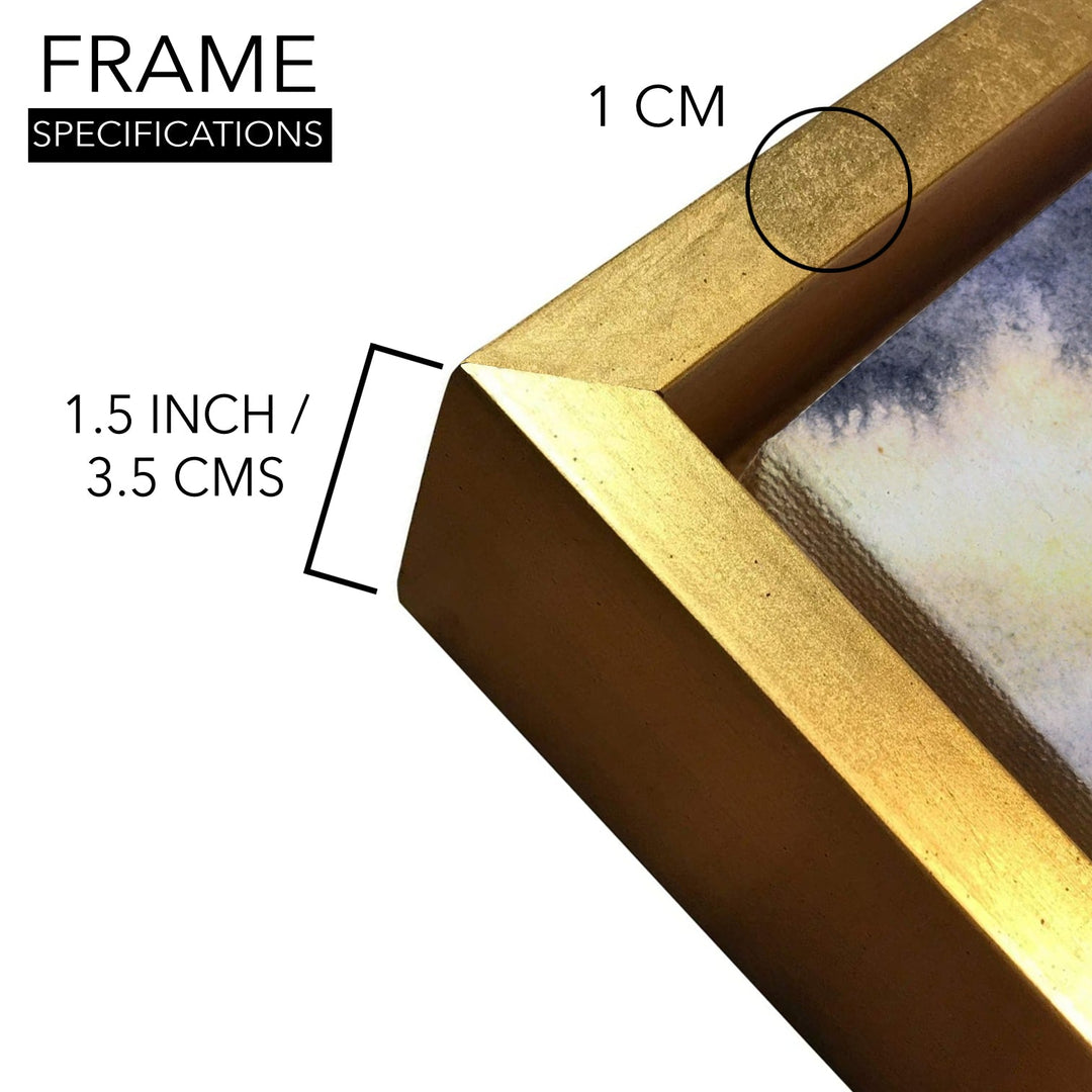 Amazing Wildlife Wall Art. Large Canvas Framed Digital Reprints of Jungle, Wildlife, Animals and Birds. Ready To Hang. Size: 24 Inch x 48 Inch (WBWA42)