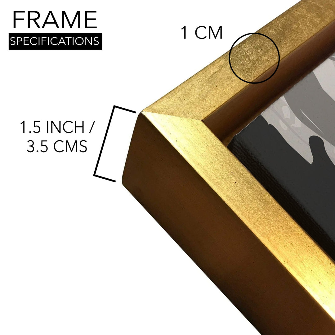 Amazing Wildlife Wall Art. Large Canvas Framed Digital Reprints of Jungle, Wildlife, Animals and Birds. Ready To Hang. Size: 24 Inch x 48 Inch (WBWA44)