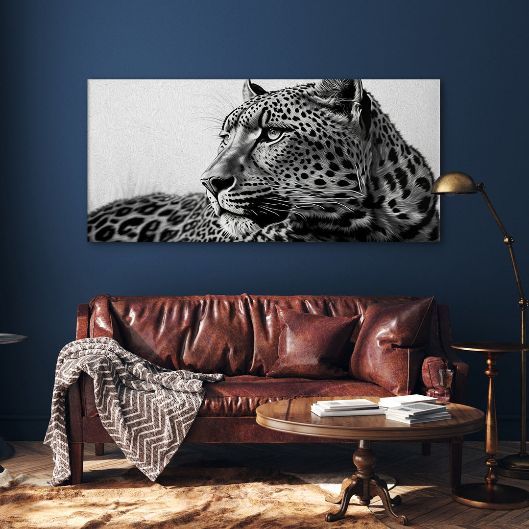 Amazing Wildlife Wall Art. Large Canvas Framed Digital Reprints of Jungle, Wildlife, Animals and Birds. Ready To Hang. Size: 24 Inch x 48 Inch (WBWA45)