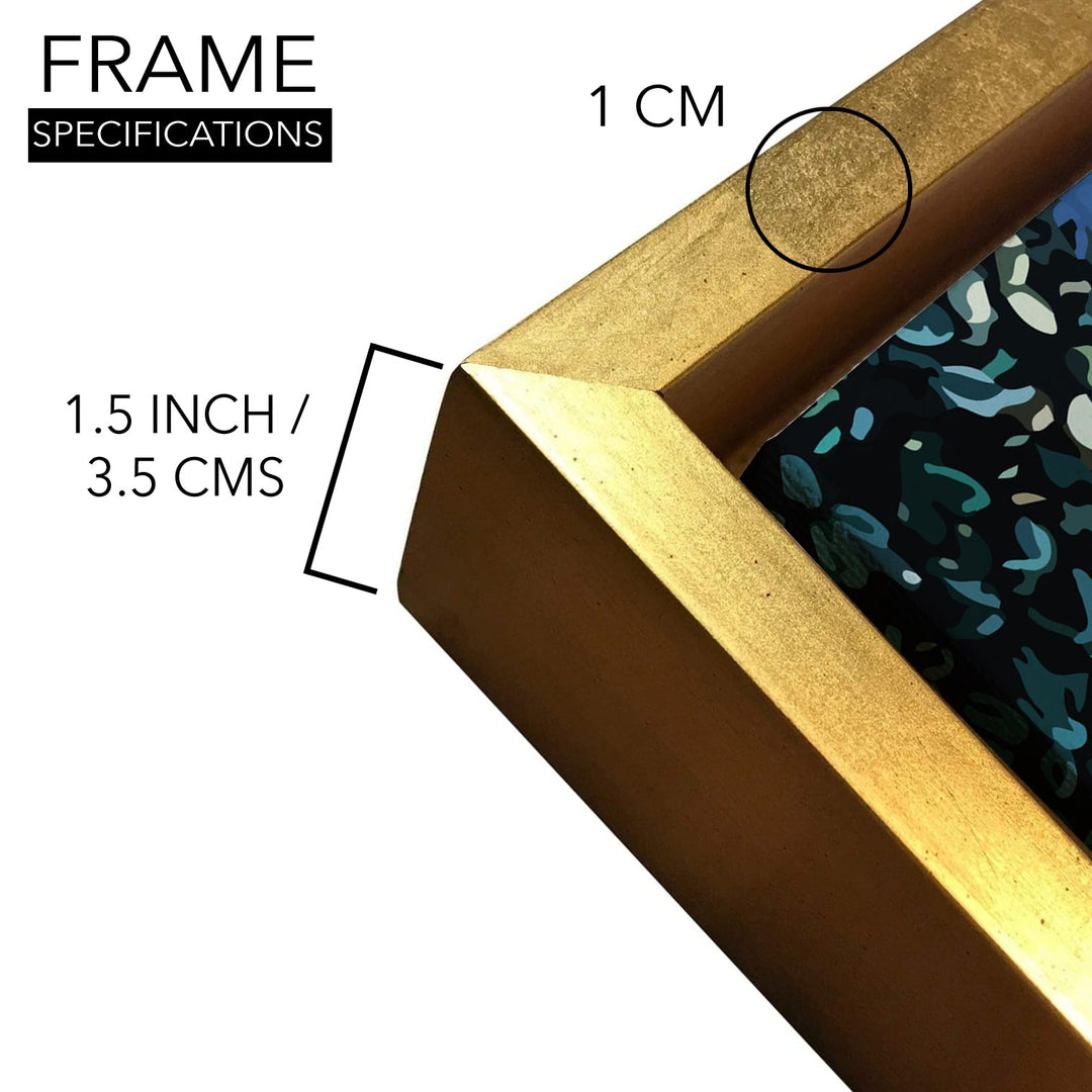 Amazing Wildlife Wall Art. Large Canvas Paintings. Framed Digital Reprints of Jungle, Wildlife, Animals and Birds 24 Inch x 48 Inch (WBWA10)