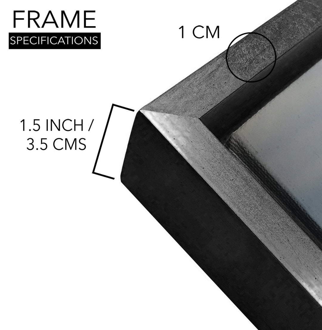 Amazing Wildlife Wall Art. Large Canvas Paintings. Framed Digital Reprints of Jungle, Wildlife, Animals and Birds 24 Inch x 48 Inch (WBWA24)