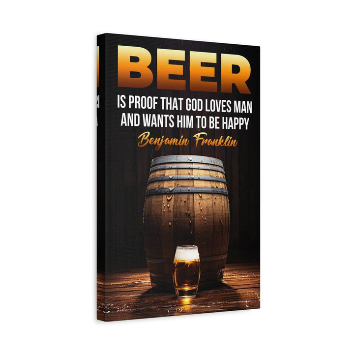 Bar Poster on Canvas, Framed, Large Size. For Cafes, Bars, Restaurants