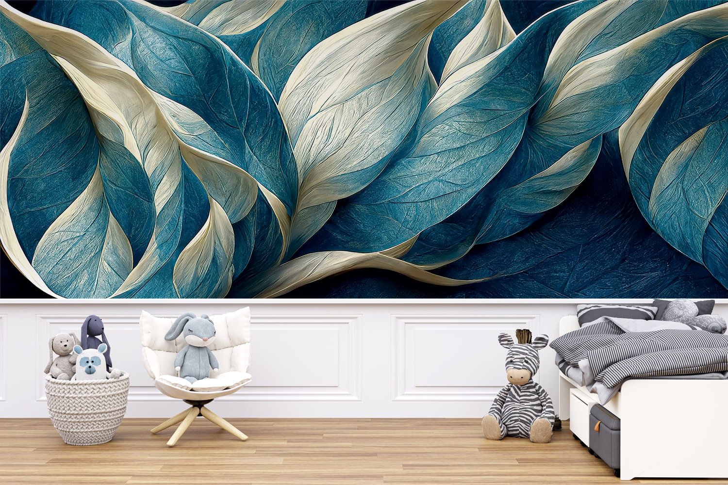 transform your space with 3d topical leaves wallpaper murals