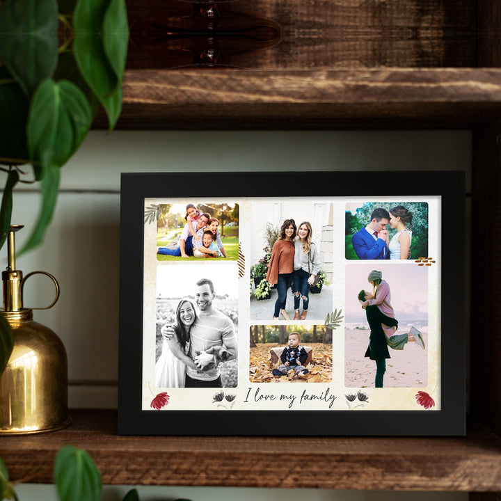 Customized Collage Photo Frame Family For Bedroom Home Wall Gift Decor