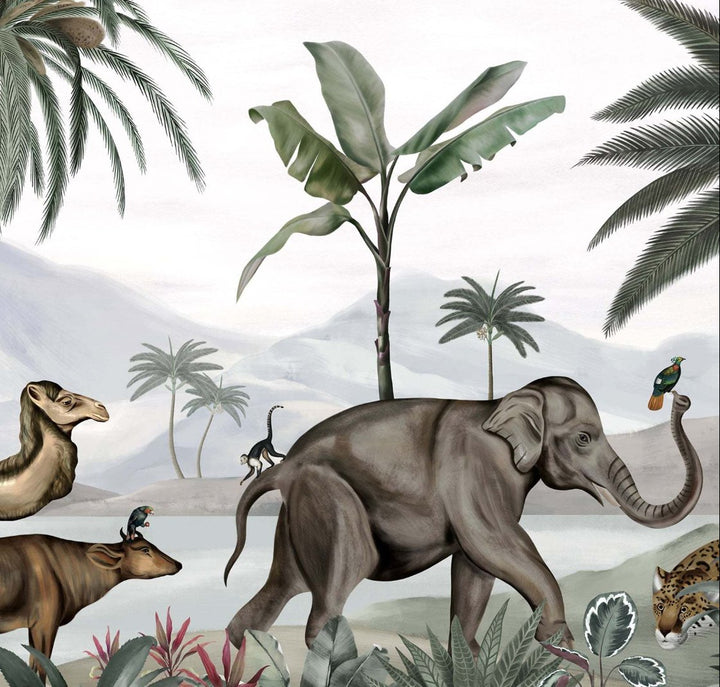 Customized Ethnic India Theme Wallpaper Murals For Home, Hotel and Café Decoration