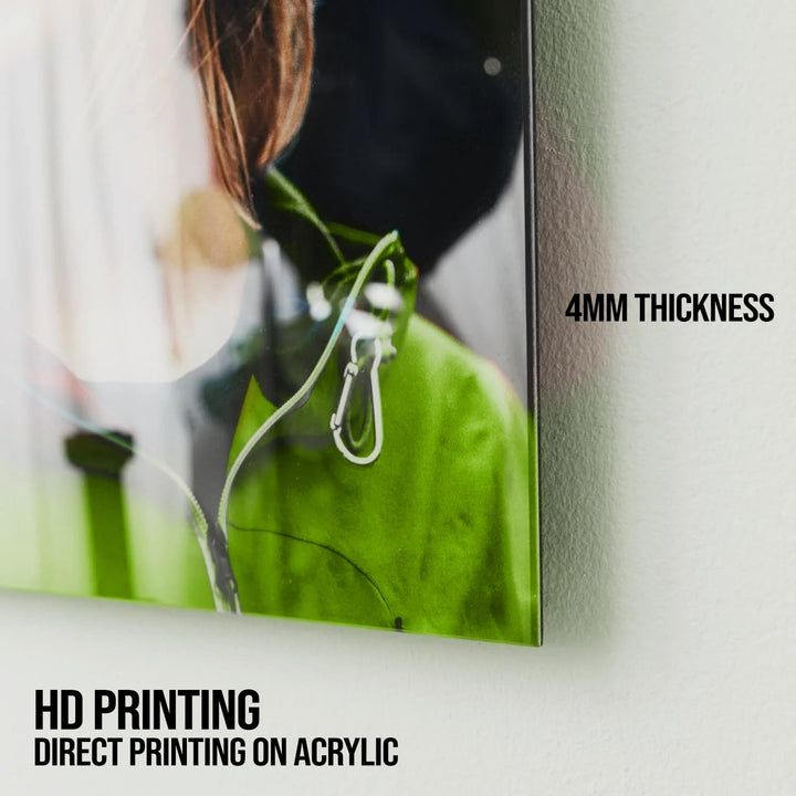 Customized Transparent Acrylic Wall Photo Frame for Birthday & Anniversary Gift