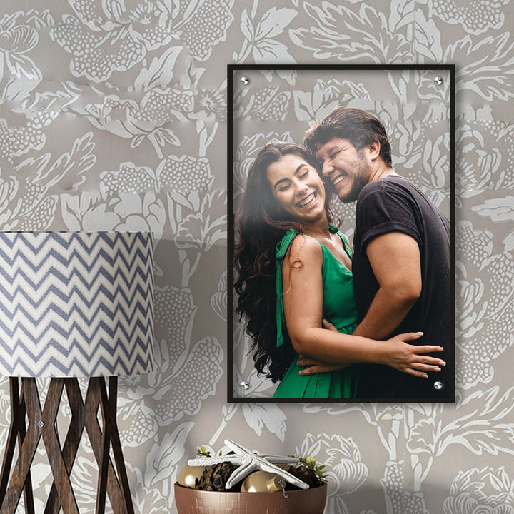 Customized Transparent Acrylic Wall Photo Frame for Birthday & Anniversary Gift