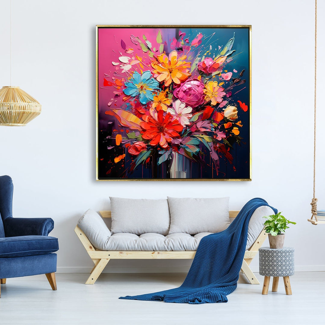 Enchanting Floral Wall Art: A Symphony of Nature's Elegance.