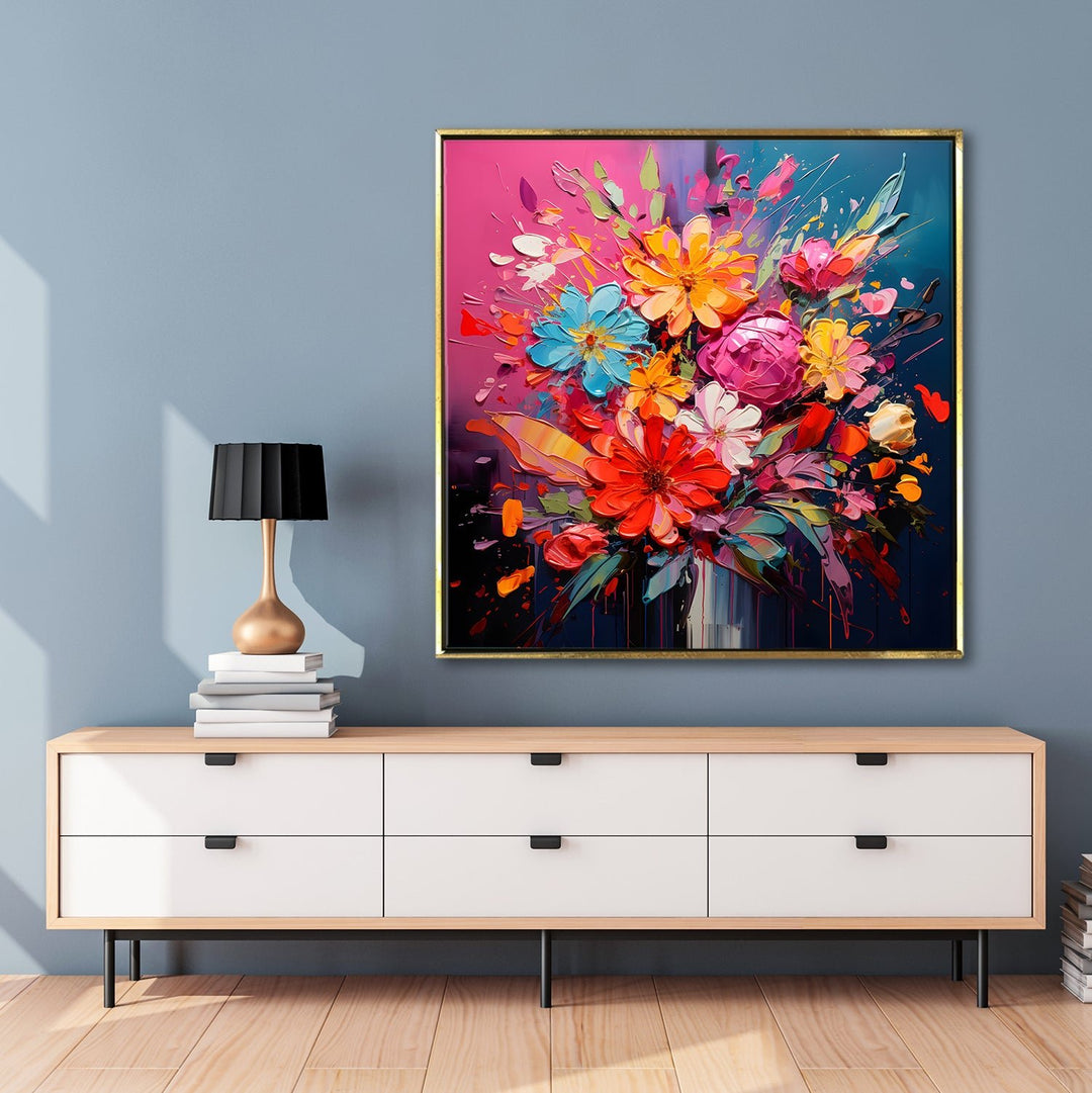 Enchanting Floral Wall Art: A Symphony of Nature's Elegance.
