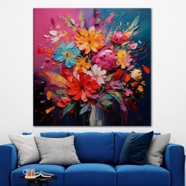 Enchanting Floral Wall Art: A Symphony of Nature's Elegance.