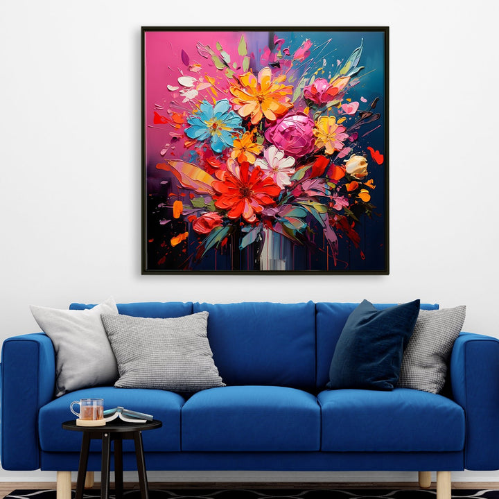 Enchanting Floral Wall Art: A Symphony of Nature's Elegance.