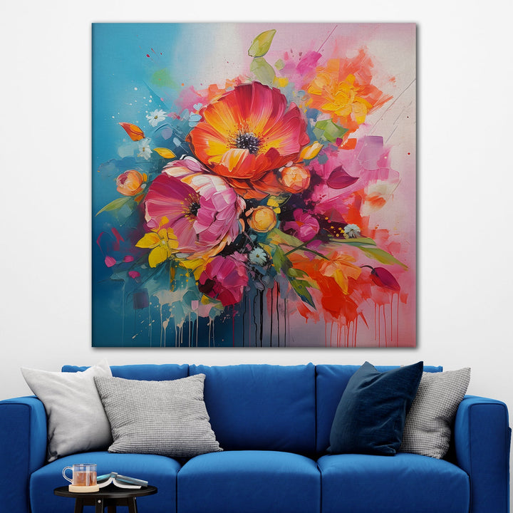 Enchanting Floral Wall Art For Bedroom Wall Decoration