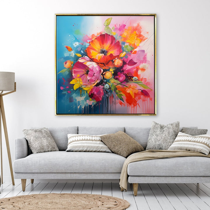 Enchanting Floral Wall Art For Bedroom Wall Decoration