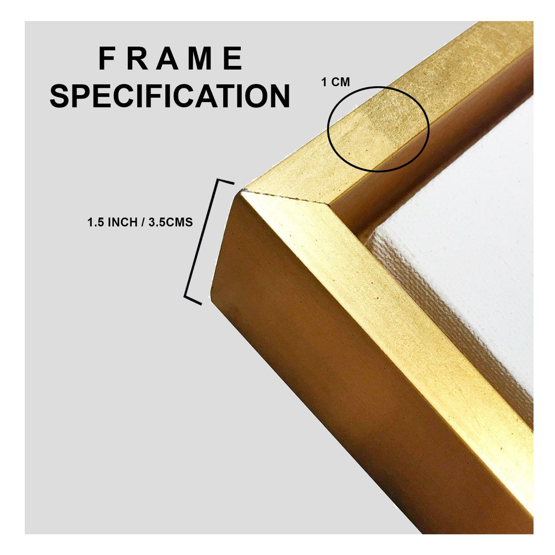 Fashionable modern Leaf Frame- Luxury Canvas Painting (3_Panels)