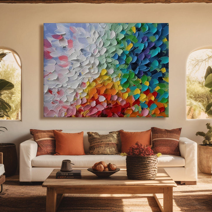 Framed Abstract Oil Pastel Style Wall Art Painting For Home and Hotels Wall Decoration (ABWA08)