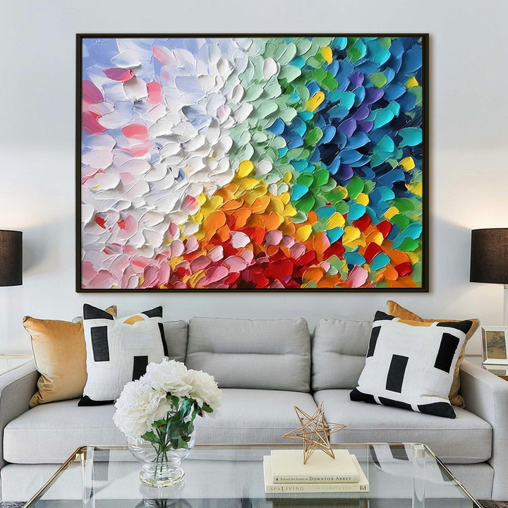 Framed Abstract Oil Pastel Style Wall Art Painting For Home and Hotels Wall Decoration (ABWA08)