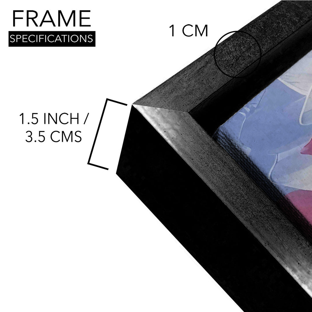 Framed Abstract Oil Pastel Style Wall Art Painting For Home and Hotels Wall Decoration (ABWA08)