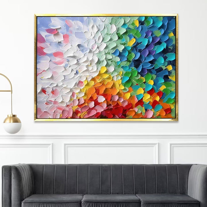 Framed Abstract Oil Pastel Style Wall Art Painting For Home and Hotels Wall Decoration (ABWA08)