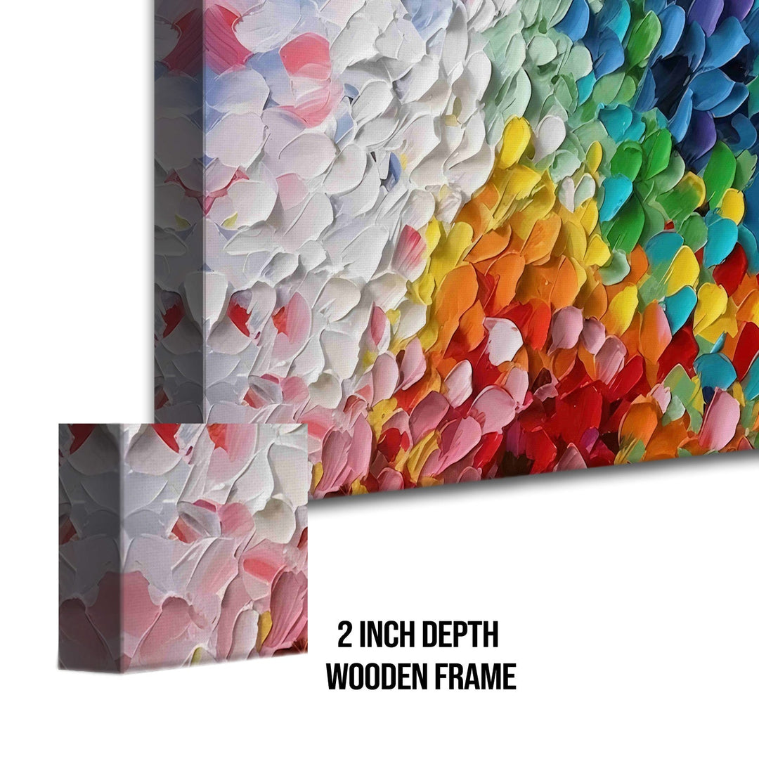 Framed Abstract Oil Pastel Style Wall Art Painting For Home and Hotels Wall Decoration (ABWA08)