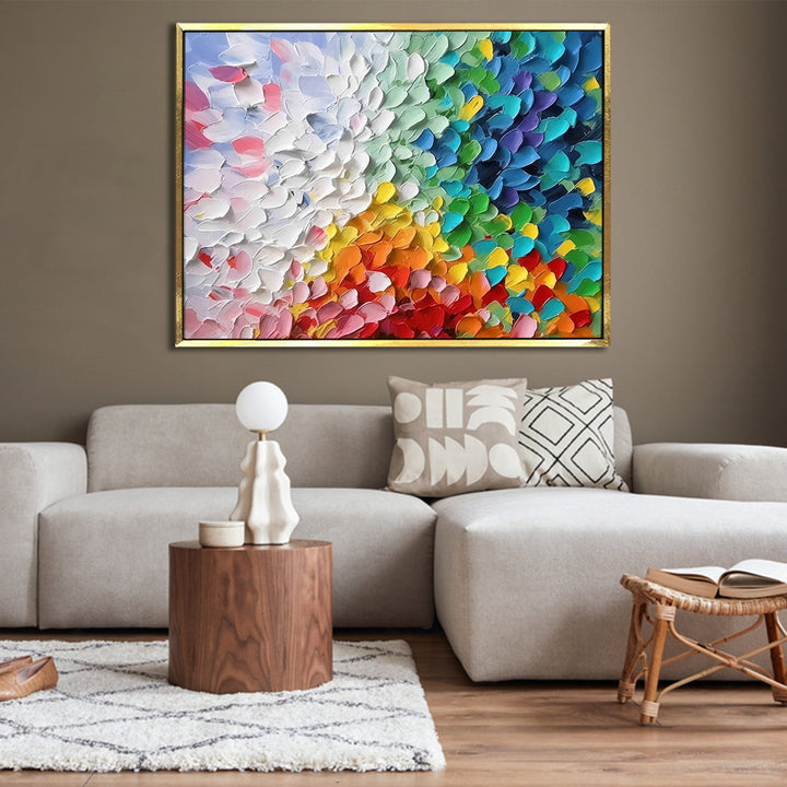 Framed Abstract Oil Pastel Style Wall Art Painting For Home and Hotels Wall Decoration (ABWA08)