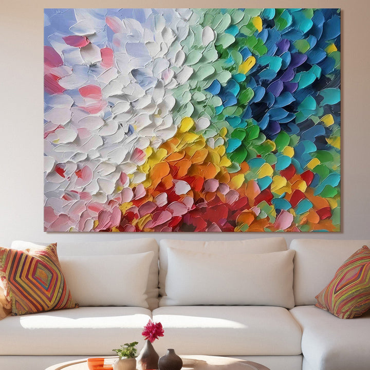 Framed Abstract Oil Pastel Style Wall Art Painting For Home and Hotels Wall Decoration (ABWA08)