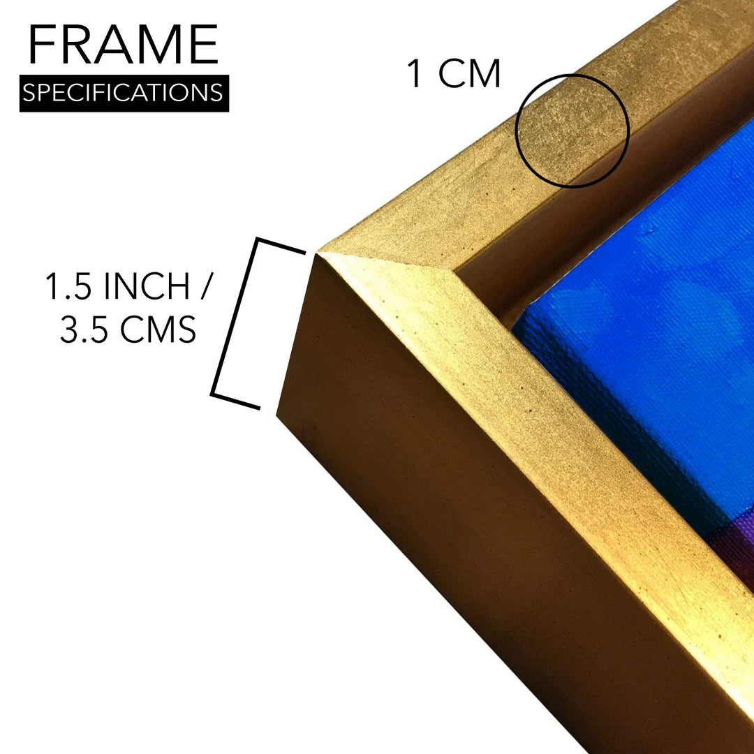 Framed Abstract Wall Art Painting For Home and Hotels Wall Decoration