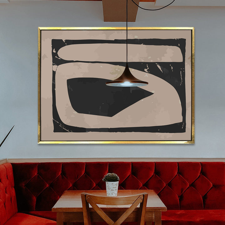 Framed Canvas Digital Abstract Modern Art Wall Painting For Home and Hotels Wall Decoration. Digital Reprint (ABWA17)