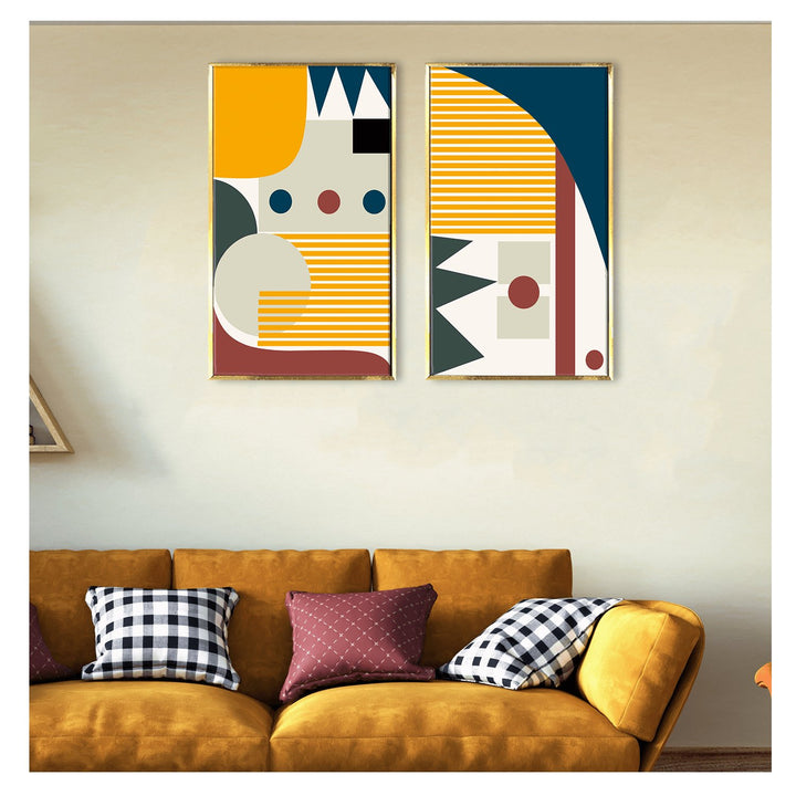 Geometry shapes wall Art For Home and Office Wall Decoration