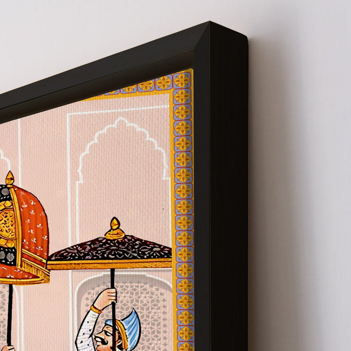 Indian Ethnic Traditional Wall Art Large Size Canvas Painting For Home and Hotels Wall Decoration. (ETHWA04)