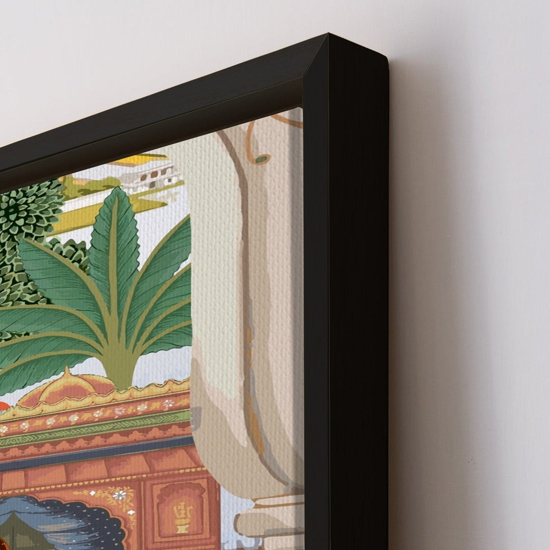 Indian Ethnic Traditional Wall Art Large Size Canvas Painting For Home and Hotels Wall Decoration. (ETHWA14)