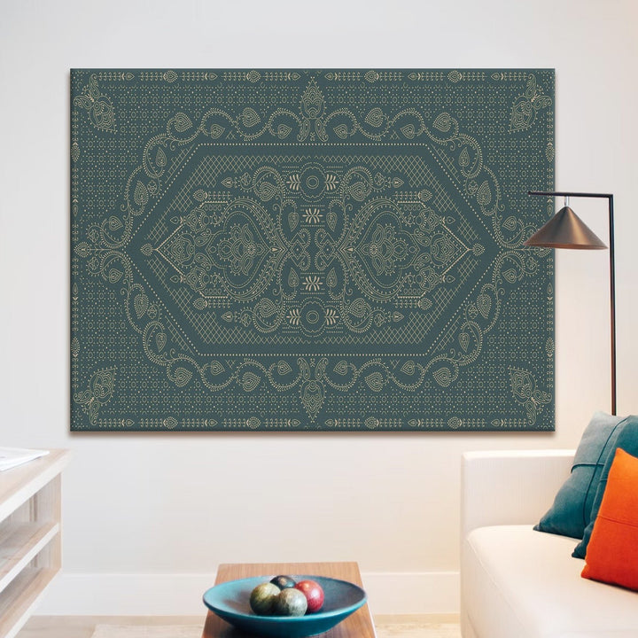 Indian Ethnic Traditional Wall Art Large Size Canvas Painting For Home and Hotels Wall Decoration. (ETHWA18)
