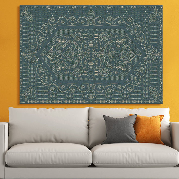 Indian Ethnic Traditional Wall Art Large Size Canvas Painting For Home and Hotels Wall Decoration. (ETHWA18)