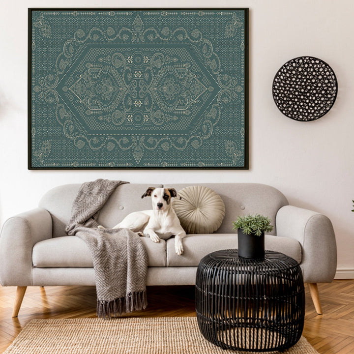 Indian Ethnic Traditional Wall Art Large Size Canvas Painting For Home and Hotels Wall Decoration. (ETHWA18)