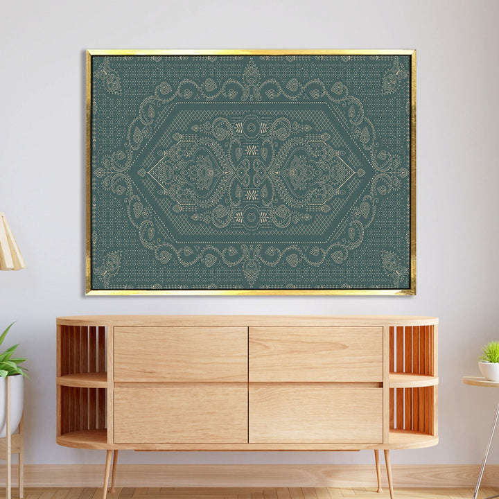 Indian Ethnic Traditional Wall Art Large Size Canvas Painting For Home and Hotels Wall Decoration. (ETHWA18)