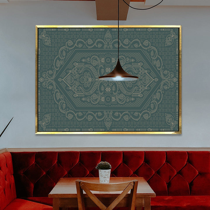 Indian Ethnic Traditional Wall Art Large Size Canvas Painting For Home and Hotels Wall Decoration. (ETHWA18)