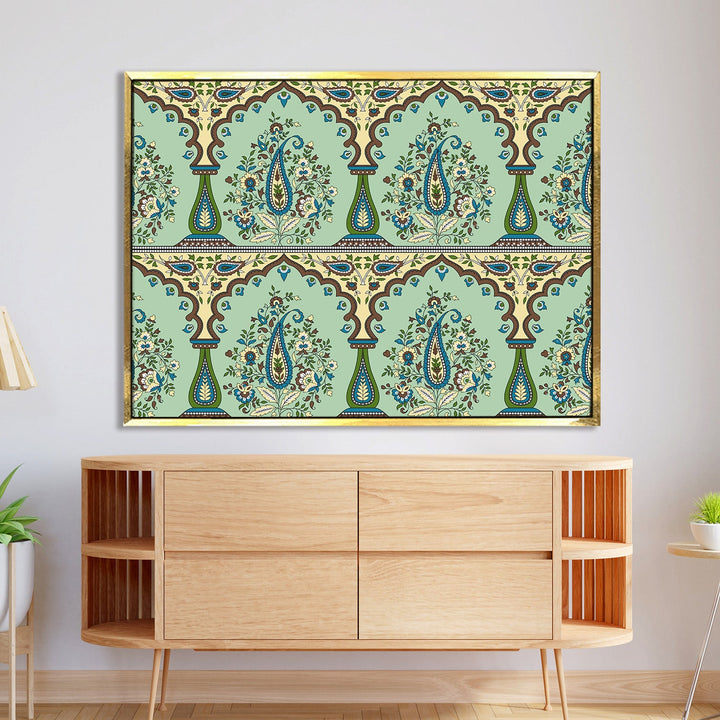 Indian Ethnic Traditional Wall Art Large Size Canvas Painting For Home and Hotels Wall Decoration. (ETHWA19)