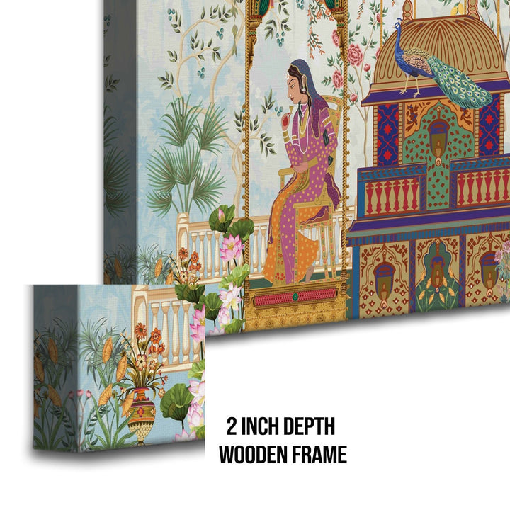 Indian Ethnic Traditional Wall Art Large Size Canvas Painting For Home and Hotels Wall Decoration. (ETHWA20)