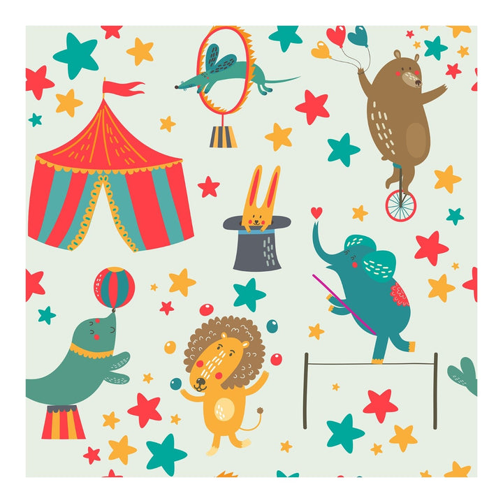 Kids Circus Wallpaper For Kids Rooms Wall Decoration