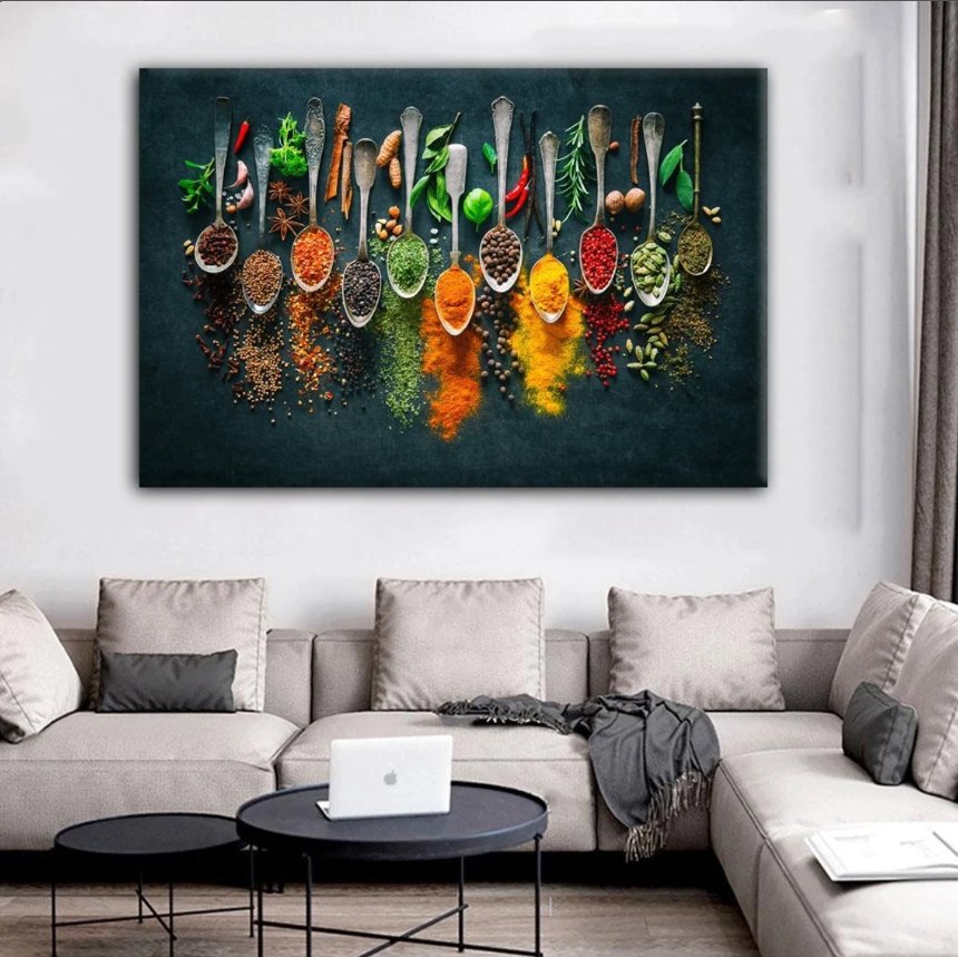 Kitchen wall painting art hotsell