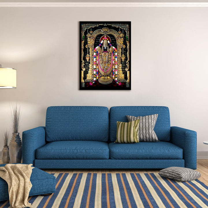 Krishna Avatar Shreenathji Canvas Art Printing frame for Home & Office (18 X 24 Inch)