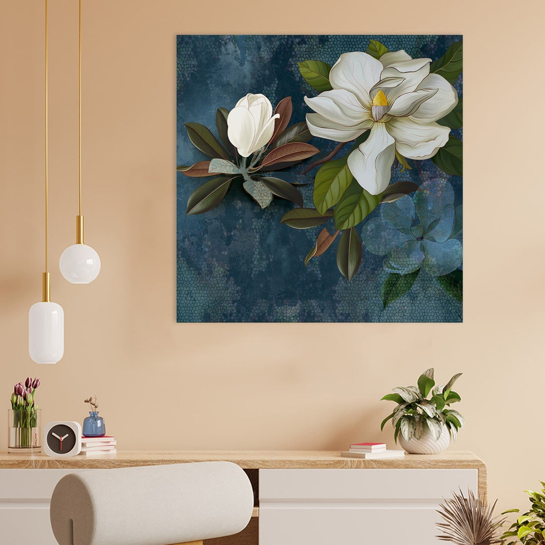 Large Floral Canvas Wall Art Painting for Living Room, Home, and Office.