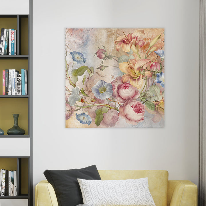 Large Floral Canvas Wall Art Painting for Living Room, Home, and Office.