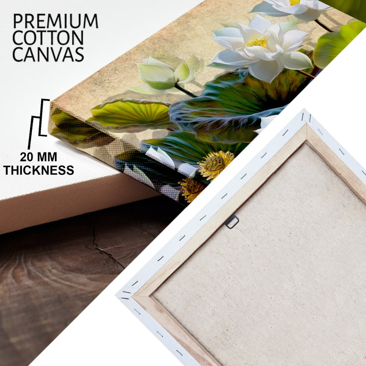 Large Floral Canvas Wall Art Painting for Living Room, Home, and Office.