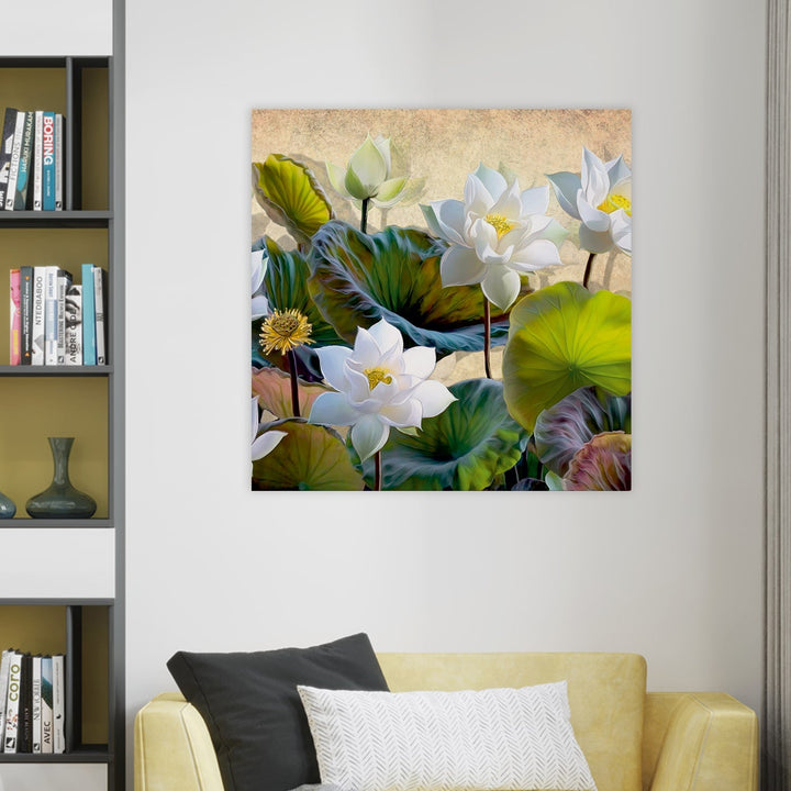 Large Floral Canvas Wall Art Painting for Living Room, Home, and Office.