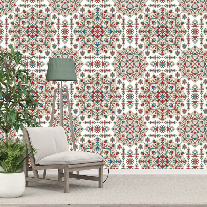 Luxury Moroccan Pattern Wallpaper For Living Rooms Decoration
