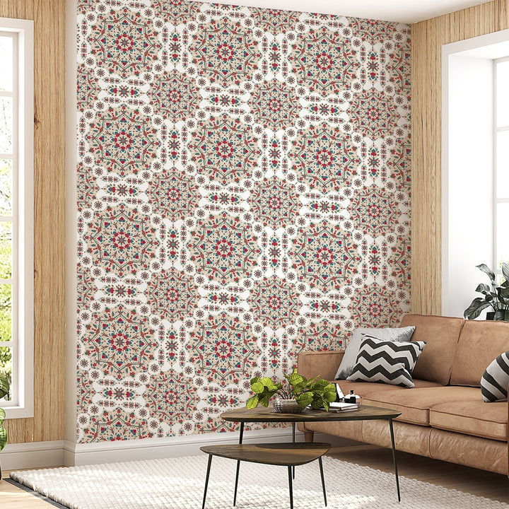 Luxury Moroccan Pattern Wallpaper For Living Rooms Decoration