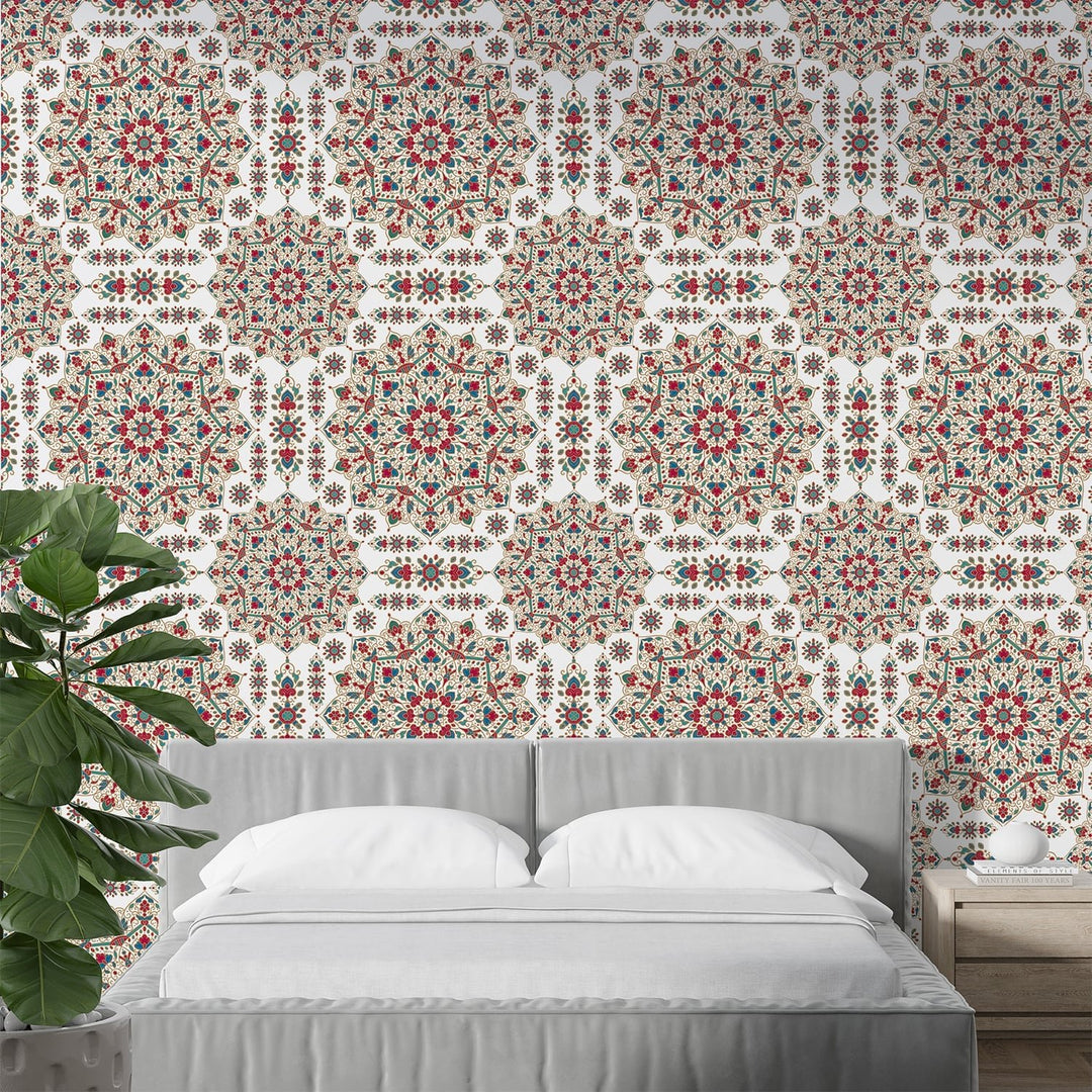 Luxury Moroccan Pattern Wallpaper For Living Rooms Decoration
